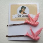 Hårnåle med pink svaler