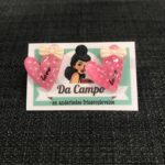Rockabilly hjerte LOVE øreringe pink