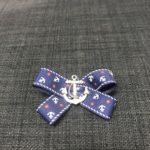 Blå sailor sløjfe med anker