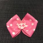 Pink sløjfe med pink skull