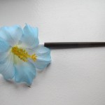 Hawaiiblomst på pind BLÅ