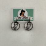 elvis øreringe sort hvid