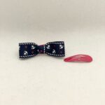 mini babysløjfe i marineblå med anker