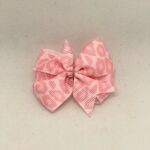 lyserød leopard sløjfe